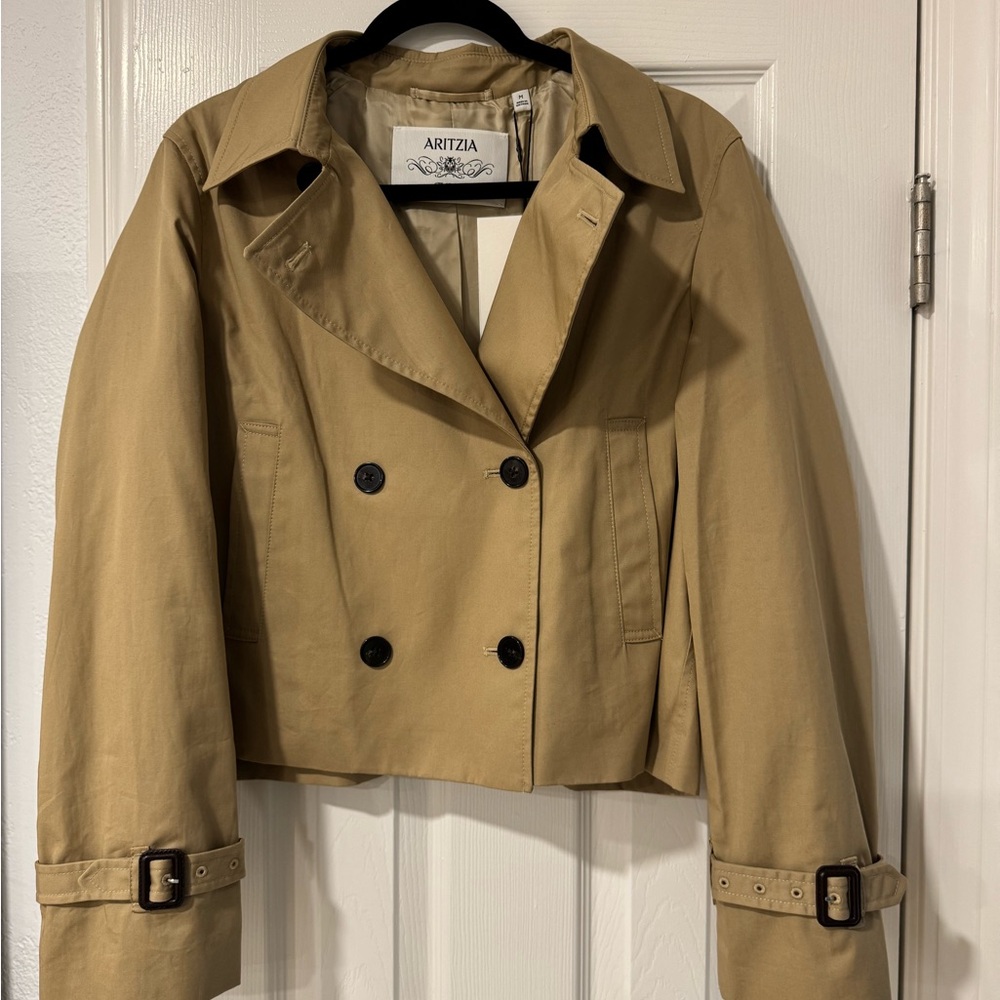 Aritzia Esquire Trench Coat (medium, wicker tan)